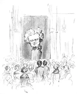 Thackeray Lecturing Print