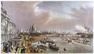 <b class=qtipBold><figcaption>Thames/Blackfriars</figcaption></b><br>General view of activity on the Thames at Blackfriars Bridge<br><em>© Mary Evans Picture Library</em> Thames/Blackfriars