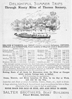 Brothers Gallery: Thames Steamer Timetable