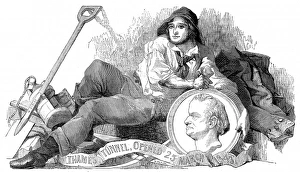 Thames Tunnel Company worker with a Medallion of Sir Marc Is Thames Tunnel Company worker with a Medallion of Sir Marc Is