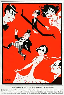 Prints of Mercenary Mary, a successful comedy, playing at the London Hippodrome, staring Mr A. W. Baskcomb, Frank Masters, Peggy O Neil (Mary). Lew Hearn, June and Sonnie Hale Theatre Prints: Theatre, Mercenary Mary 1925 Print: London Hippodrome Comedy