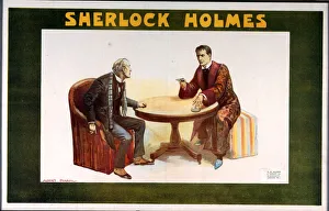 Theatre poster, William Gillette as Sherlock Holmes Theatre poster, William Gillette as Sherlock Holmes