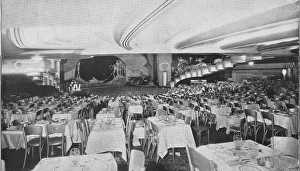 Theatre restaurant and stage at the French Casino, NYC Theatre restaurant and stage at the French Casino, NYC