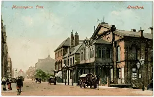 Prints of The elegant front of the Theatre Royal, Manningham Lane, Bradford, West Yorkshire - formerly - The Royal Alexandra Theatre and later The Theatre Royal Picture House. Demolished in 1990 West Yorkshire Prints: Theatre Royal, Bradford Print circa 1910s