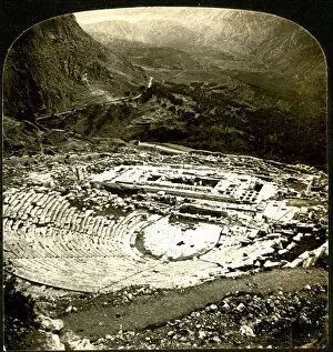 Delphi Gallery: Theatre and Temple of Apollo at Delphi, Greece