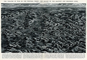 Theatre of war on Western Front by G. H. Davis Theatre of war on Western Front by G. H. Davis