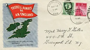 WW2 Patriotic postcard with Churchill WW2 Patriotic postcard with Churchill