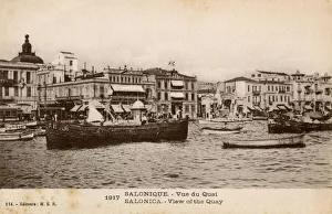 Thessaloniki, Greece - View of the Quayside Thessaloniki, Greece - View of the Quayside