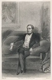 19th Century History Prints: Thiers Seated