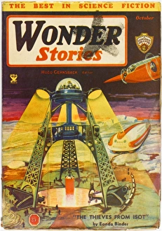 Thieves from Isot, Wonder Stories Scifi Magazine Cover Thieves from Isot, Wonder Stories Scifi Magazine Cover
