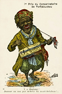 Timbuktu, Mali - Local Musician (cartoon) Timbuktu, Mali - Local Musician (cartoon)