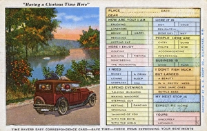 Time Savers Easy Correspondence card Time Savers Easy Correspondence card
