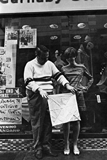 Tina Birch and Allan Sherman outside the Lady Jane boutique Tina Birch and Allan Sherman outside the Lady Jane boutique