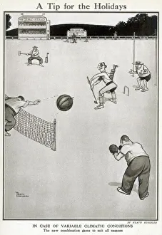 <b class=qtipBold><figcaption>A Tip for the Holidays</figcaption></b><br>A new combination game to suit all seasons. Please note: Credit must appear as Courtesy of the Estate of Mrs J.C.Robinson/Pollinger Ltd/ILN/Mary Evans<br><em>© Mary Evans Picture Library 2015 - https://copyrighthub.org/s0/hub1/creation/maryevans/MaryEvansPictureID/10236152</em> A Tip for the Holidays