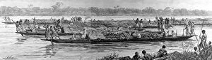 Tippoo Tibs Grand Canoes on the Congo River, 1888