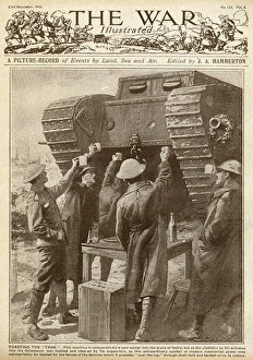 Toasting the tank, Christmas 1916 Toasting the tank, Christmas 1916