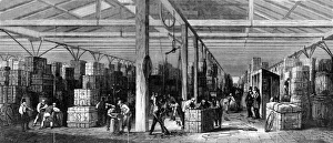Tobacco warehouse at the London Docks Tobacco warehouse at the London Docks