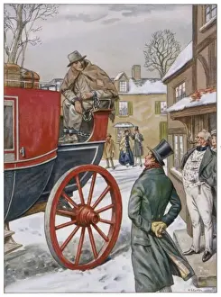 Print of Coach George Loveless in chains at Salisbury
