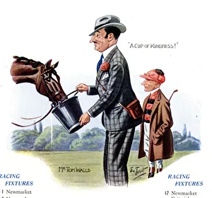 Tom Walls with horse and jockey, racing fixtures Tom Walls with horse and jockey, racing fixtures
