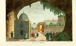 The tomb of the prophet Jeremiah, 1800s. Tomba di Geremia The tomb of the prophet Jeremiah, 1800s. Tomba di Geremia
