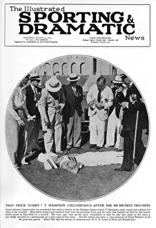Tommy Hampson collapsed after 800m win, 1932 Olympics Tommy Hampson collapsed after 800m win, 1932 Olympics