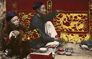 Tonkin region - Vietnam - Traditional painters & decorators Tonkin region - Vietnam - Traditional painters & decorators