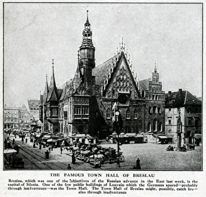 Town Hall at Breslau, Germany (now Wroclaw, Poland) Town Hall at Breslau, Germany (now Wroclaw, Poland)