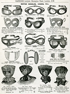 Trade catalogue of goggles and hoods 1911 Trade catalogue of goggles and hoods 1911