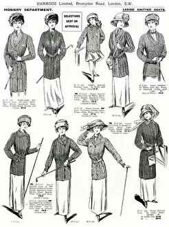Trade catalogue of womens knitted coats 1911