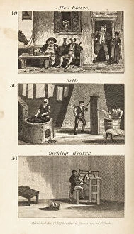 Trades in Regency England: Ale-house, silk mill