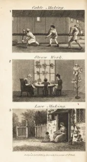Trades in Regency England: cable making, straw work Trades in Regency England: cable making, straw work