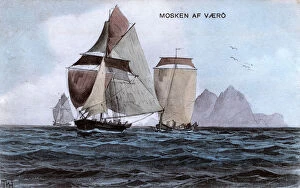 Uninhabited Gallery: Traditional fishing boats off Mosken, Vaeroy, Norway