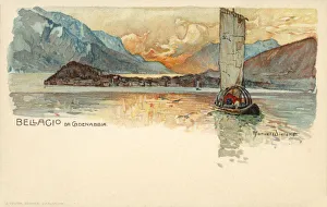 Traditional lake boat crossing from Cadenabbia to Bellagio Traditional lake boat crossing from Cadenabbia to Bellagio
