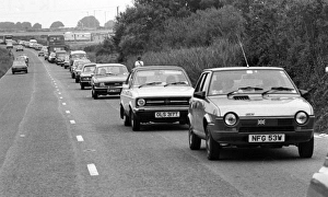Traffic jam on the A30, West Country Traffic jam on the A30, West Country