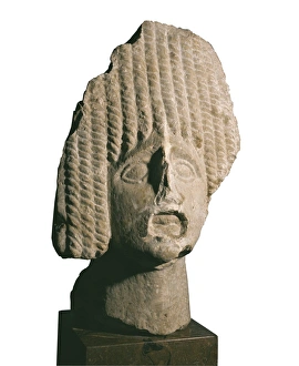 Hellenic Gallery: Tragic mask from the Greek colony of Emporion (6th-3rd