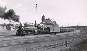 Train leaving Union Station, Pueblo, Colorado, USA Train leaving Union Station, Pueblo, Colorado, USA