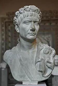 Sculptures Gallery: Trajan (53 AD-117 AD). Roman Emperor. Bust