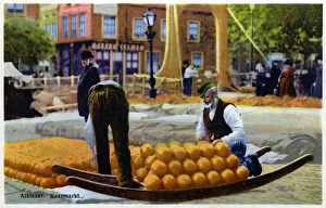 Transporting cheeses - Alkmaar, the Netherlands Transporting cheeses - Alkmaar, the Netherlands