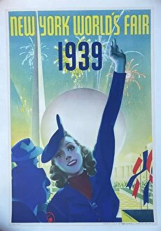 Fireworks Collection: Travel poster, New York World's Fair, 1939