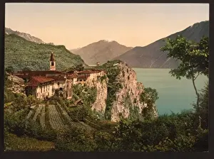 Tremosine, Lake Garda, Italy Print circa 1890-1900