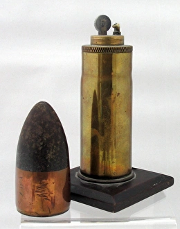 Trench Art lighter from a German 40 mm pom-pom shell Trench Art lighter from a German 40 mm pom-pom shell
