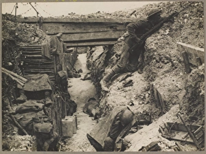 Trench interior near the Albert-Bapaume road on the Somme Trench interior near the Albert-Bapaume road on the Somme