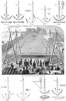 Order Collection: Trial of Anchors at the Royal Dockyard, Sheerness, July 1852