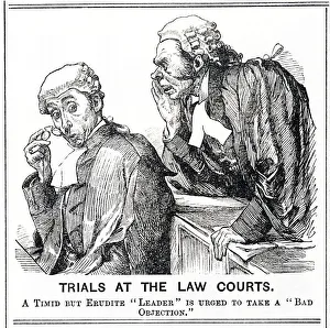 Trials at the Law Courts -- two barristers in action Trials at the Law Courts -- two barristers in action