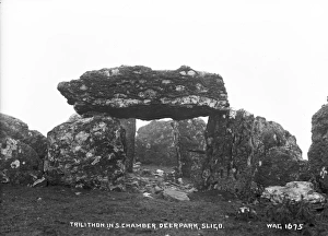 Trilithon in S. Chamber, Deerpark, Sligo Trilithon in S. Chamber, Deerpark, Sligo