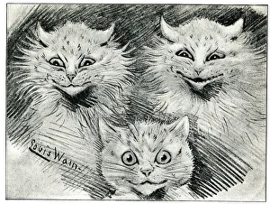 Trio of Cats - Mr Louis Wain at Home Trio of Cats - Mr Louis Wain at Home