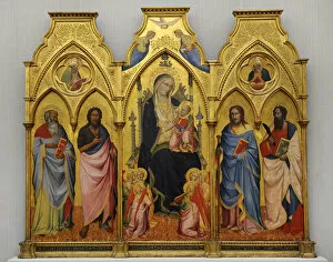 Triptych Gallery: Triptych, 1388, by Agnolo Gaddi (1369-1396)