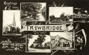Trowbridge, Wiltshire - Mulit-scene Greetings Postcard