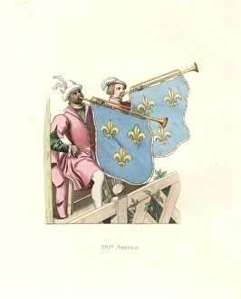 Trumpeters at a tournament, reign of Francis I of France Trumpeters at a tournament, reign of Francis I of France