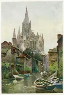 Prints of Truro Cathedral, Cornwall Cornwall Prints: Truro Cathedral Print, Cornwall c1910